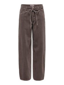 ONLY Jeansy Gianna 15372521 Brązowy Straight Leg. Brązowe jeansy ONLY, bez wzorów, z bawełny. Za 199,99 zł.