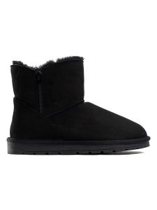 ISLAND BOOT Botki zimowe "Zarela" w kolorze czarnym rozmiar: 37. Czarne botki Island Boot, na zimę, bez wzorów, z materiału, bez obcasa, bez zapięcia. Za 171,28 zł.