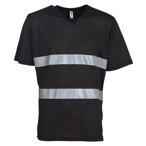 Koszulka Bezpieczeństwa Unisex Dla Dorosłych Z Dekoltem W Szpic. Brązowe bluzki YOKO, xl, bez wzorów, sportowe, bez kołnierzyka, bez ramiączek. Za 117,99 zł.