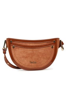 DeeZee Torebka C-DZE-S-006-08 Brązowy. Brązowe listonoszki DeeZee, bez wzorów, z materiału, bez dodatków. Za 129,99 zł.