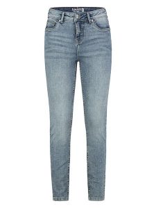 Sublevel Dżinsy - Skinny fit - w kolorze błękitnym rozmiar: XXL. Niebieskie jeansy Sublevel, z aplikacjami, ze skóry, z podwyższonym stanem. Za 131,74 zł.
