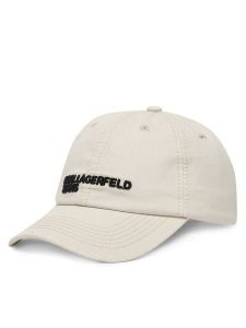 Karl Lagerfeld Jeans Czapka z daszkiem B2W33072 Kremowy. Białe czapki Karl Lagerfeld Jeans, bez wzorów, z bawełny. Za 147,99 zł.