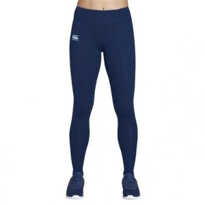 Długie legginsy damskie Canterbury Vapodri. Niebieskie legginsy CANTERBURY, bez wzorów, z materiału, długie. Za 312,50 zł.
