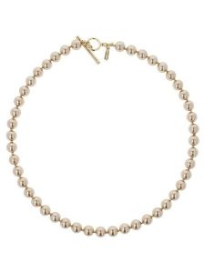 Otazu Naszyjnik perłowy w kolorze złotym - dł. 44 cm rozmiar: onesize. Brązowe naszyjniki Otazu, z perłą, z mosiądzu. Za 151,90 zł.