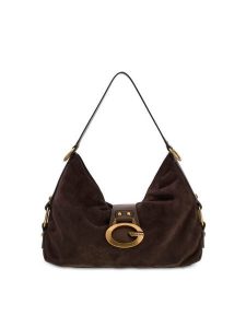 Guess Torebka HWSG9 308180 Brązowy ciemny. Brązowe torebki klasyczne Guess, z aplikacjami, z poliesteru, bez dodatków. Za 674,99 zł.