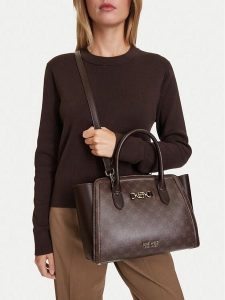 Nine West Torebka CEO- CRYSTAL NOTE-LDA9345A Brązowy. Brązowe kuferki Nine West, bez wzorów, bez dodatków. Za 259,99 zł.