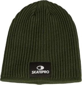 Odzież Beanies unisex SkatePro Long Skate Beanie Czapka - Army. Zielona czapki SKATEPRO, bez wzorów. Za 32,99 zł.