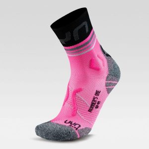 Skarpety do biegania damskie Uyn Runner's One Short. Szare skarpetki UYN, bez wzorów. Za 89,99 zł.