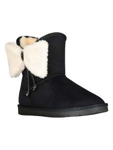 Geographical Norway Botki zimowe "Opap" w kolorze czarnym rozmiar: 38. Czarne botki Geographical Norway, na zimę, bez wzorów, z futra, bez obcasa, bez zapięcia. Za 130,99 zł.