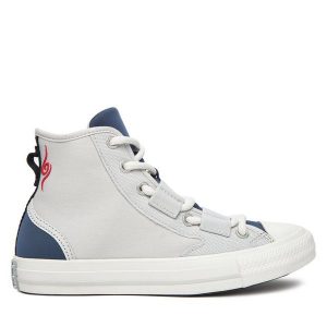 Trampki Converse. Szare trampki Converse, bez wzorów, bez zapięcia. Za 379,99 zł.