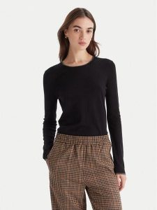 Liu Jo Sweter MF5226 MS49I Czarny Regular Fit. Czarne swetry klasyczne Liu Jo, xl, z syntetyku, bez kołnierzyka. Za 399,99 zł.