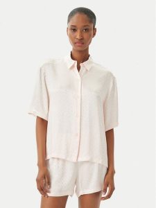 HUGO Koszulka piżamowa Style B 50561023 Różowy jasny Oversize. Czerwone koszule nocne Hugo, bez wzorów, z wiskozy, bez ramiączek. Za 319,99 zł.