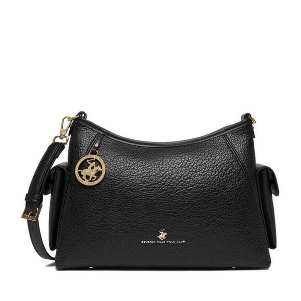 Torebka Beverly Hills Polo Club. Czarne listonoszki Beverly Hills Polo Club, bez wzorów, bez dodatków. Za 219,99 zł.