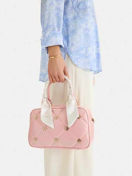 Nine West Torebka EO-Allen Gaze-KS2577-1 Różowy. Czerwone kuferki Nine West, bez wzorów, z materiału, bez dodatków. Za 279,99 zł.