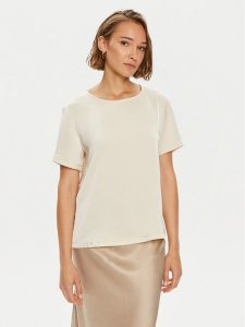 Weekend Max Mara Bluzka Gilbert 2425946051650 Beżowy Oversize. Brązowe bluzki Weekend Max Mara, xs, bez wzorów, z syntetyku, bez kołnierzyka, bez ramiączek. Za 229,99 zł.
