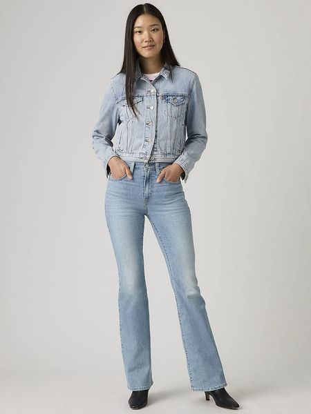 Levi's Dżinsy "726" - Flared fit - w kolorze błękitnym rozmiar: W29/L30. Niebieskie jeansy Levi's®, z aplikacjami, z podwyższonym stanem. Za 253,88 zł.