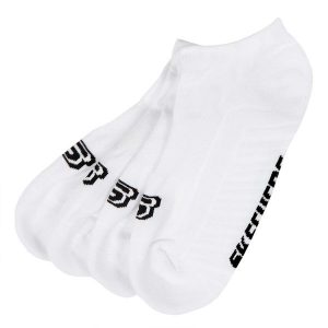 Skarpetki sportowe dla dorosłych 2PPK Basic Cushioned Sneaker Socks. Białe skarpetki Skechers, bez wzorów, z bawełny. Za 29,99 zł.