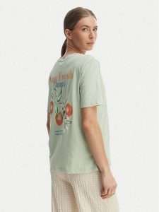 ONLY T-Shirt Lucy 15367829 Zielony Regular Fit. Zielone t-shirty ONLY, s, bez wzorów, z bawełny, bez kołnierzyka, bez ramiączek. Za 89,99 zł.