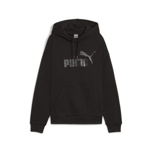 Damska bluza z kapturem ESS+ ANIMAL PUMA Black. Czarne bluzy Puma, m, bez wzorów, z materiału, z kapturem. W wyprzedaży za 184,60 zł.