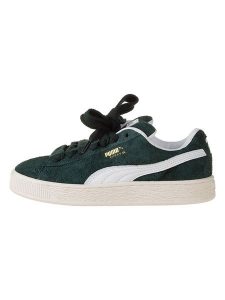 Puma Skórzane sneakersy w kolorze zielono-białym rozmiar: 42. Białe trampki Puma, bez wzorów, bez zapięcia. Za 192,33 zł.
