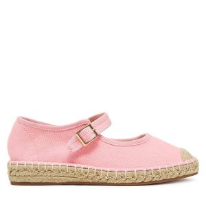 Espadryle DeeZee. Czerwone espadryle DeeZee, bez wzorów, bez obcasa. Za 59,99 zł.