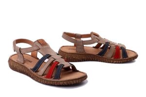 JOSEF SEIBEL 95207 616 252 Ronja 07 taupe-multi, sandały damskie. Sandały Josef Seibel, bez wzorów, ze skóry, bez obcasa, na obcasie, bez zapięcia. Za 279,92 zł.