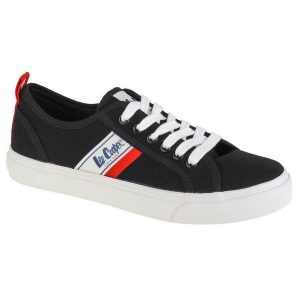 Buty Lee Cooper LCW-22-31-0832L czarne. Czarne trampki bez wzorów, z materiału, bez zapięcia. Za 184,78 zł.