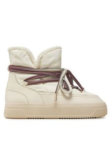 Tommy Hilfiger Śniegowce Snowboot Monogram Faux Fur FW0FW08389 Beżowy. Brązowe buty zimowe TOMMY HILFIGER, z materiału, bez obcasa, bez zapięcia. Za 419,99 zł.