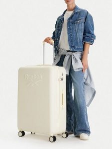 Reebok Walizka duża CEO-RBK-WAL-026-L Żółty. Żółte walizki Reebok, bez wzorów, z tworzywa sztucznego, duże. Za 349,99 zł.