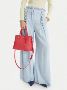 Nine West Torebka CEO-Madison Muse-LDA8337 Różowy. Czerwone kuferki Nine West, bez wzorów, z materiału, bez dodatków. Za 249,99 zł.