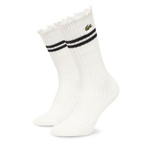 Skarpety długie Lacoste. Białe skarpetki Lacoste, bez wzorów. Za 159,99 zł.
