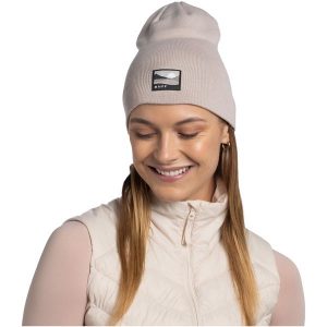 Czapka BUFF KNITTED BEANIE LILON LONG. Szare czapki Buff, bez wzorów. W wyprzedaży za 77,94 zł.