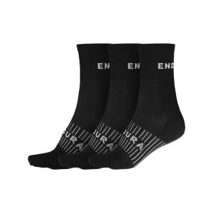 Skarpety Endura Coolmax® Race (potrójne opakowanie) Czarne. Czarne skarpetki ENDURA, bez wzorów. Za 83,99 zł.