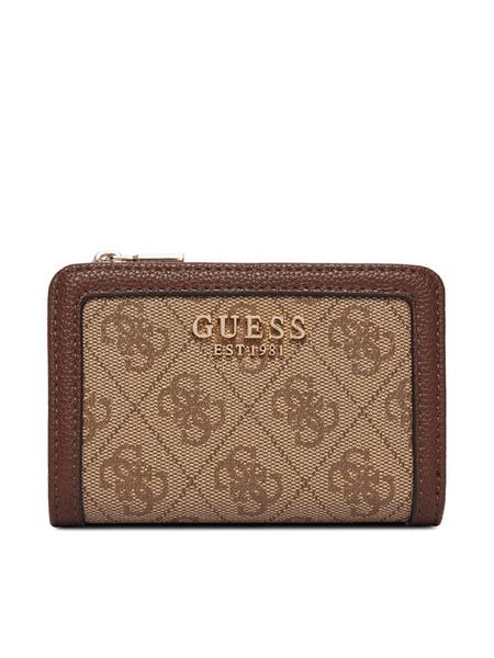 Guess Portfel Lindsey Slg SWSG97 49156 Brązowy. Brązowe portfele Guess, z aplikacjami, ze skóry. Za 264,99 zł.