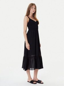 MICHAEL Michael Kors Sukienka koktajlowa MT583467R3 Czarny Regular Fit. Czarne sukienki MICHAEL Michael Kors, m, bez wzorów, z syntetyku, wizytowe, bez kołnierzyka, bez ramiączek. Za 649,00 zł.