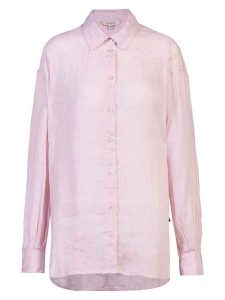 Herrlicher Lniana koszula w kolorze jasnoróżowym rozmiar: XS. Różowe koszule Herrlicher, xs, bez wzorów, ze lnu, bez kołnierzyka, bez ramiączek. Za 208,99 zł.