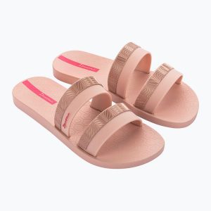 Klapki damskie Ipanema Mesh Slide. Czerwone klapki Ipanema, bez wzorów, z meshu, bez obcasa. Za 79,99 zł.
