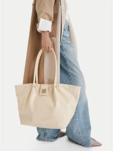 Nine West Torebka CEO-Corsia-LA374-5201 Écru. Shopper bag Nine West, bez wzorów, z materiału, bez dodatków. Za 269,99 zł.