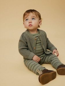 Lil Atelier Kardigan "Nemlen" w kolorze khaki rozmiar: 74. Brązowe kardigany Lil' Atelier, z bawełny. Za 78,99 zł.