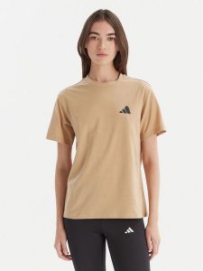 Adidas T-Shirt City Tech Summer Graphic JV8600 Beżowy Regular Fit. Brązowe t-shirty ADIDAS, m, bez wzorów, z bawełny, bez kołnierzyka, bez ramiączek. Za 99,99 zł.