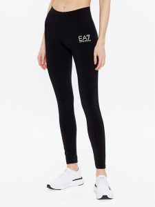 EA7 Emporio Armani Legginsy 8NTP61 TJ01Z 0200 Czarny Slim Fit. Czarne legginsy EA7 Emporio Armani, bez wzorów, z bawełny. Za 229,99 zł.