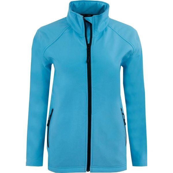 Uniwear Damska Kurtka Softshell Turquoise, S. Kurtki ERGOTEC, na zimę, s, bez wzorów, z softshellu, bez kaptura, narciarskie. Za 216,99 zł.