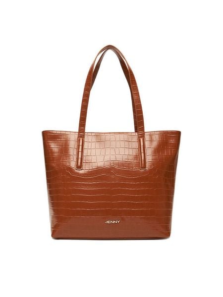 JENNY Torebka C-JEN-L-011-08 Brązowy. Brązowe shopper bag Jenny, bez wzorów, z materiału, bez dodatków. Za 149,99 zł.