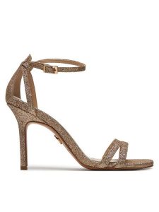 Baldowski Sandały D03054-3436-028 Złoty. Żółte sandały Baldowski, bez wzorów, z syntetyku, bez obcasa, na szpilce, bez zapięcia. Za 489,99 zł.