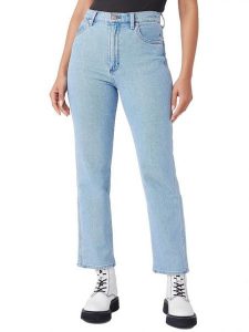 Wrangler Dżinsy "Wild West Canyon Bluestone" - Regular fit - w kolorze błękitnym rozmiar: W38/L34. Niebieskie jeansy Wrangler, z aplikacjami, z podwyższonym stanem. Za 166,88 zł.