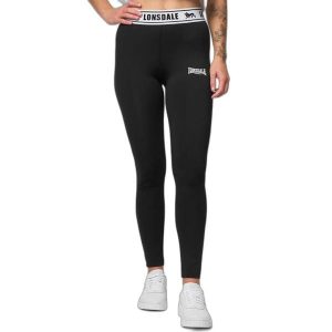 Damskie legginsy Lonsdale Ballinguile. Czarne legginsy Lonsdale, bez wzorów, z bawełny. Za 233,50 zł.