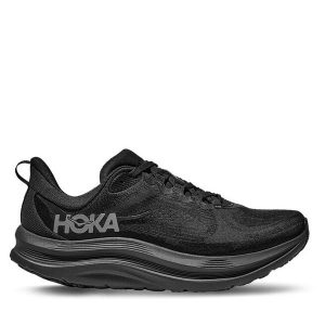 Buty do biegania Hoka. Czarne buty sportowe Hoka, bez wzorów, bez zapięcia, do biegania. Za 494,99 zł.