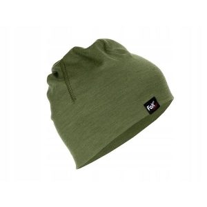 Czapka z wełny merino cienka Beanie Lite. Brązowe czapki MFH MAX FUCHS, bez wzorów, z wełny, sportowe. Za 75,99 zł.