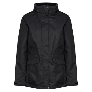 Wodoodporna kurtka na piesze wycieczki Benson III. Czarne kurtki Regatta, bez wzorów, z polaru. Za 499,99 zł.