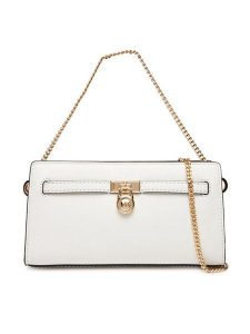 MICHAEL Michael Kors Torebka 32F5GNXC0L Biały. Białe torebki wieczorowe MICHAEL Michael Kors, bez wzorów, ze skóry, bez dodatków. Za 699,99 zł.
